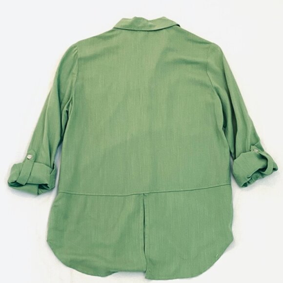 beachlunchlounge celedon blouse Womens Extra Small soft flowy resort cruise - Picture 7 of 10